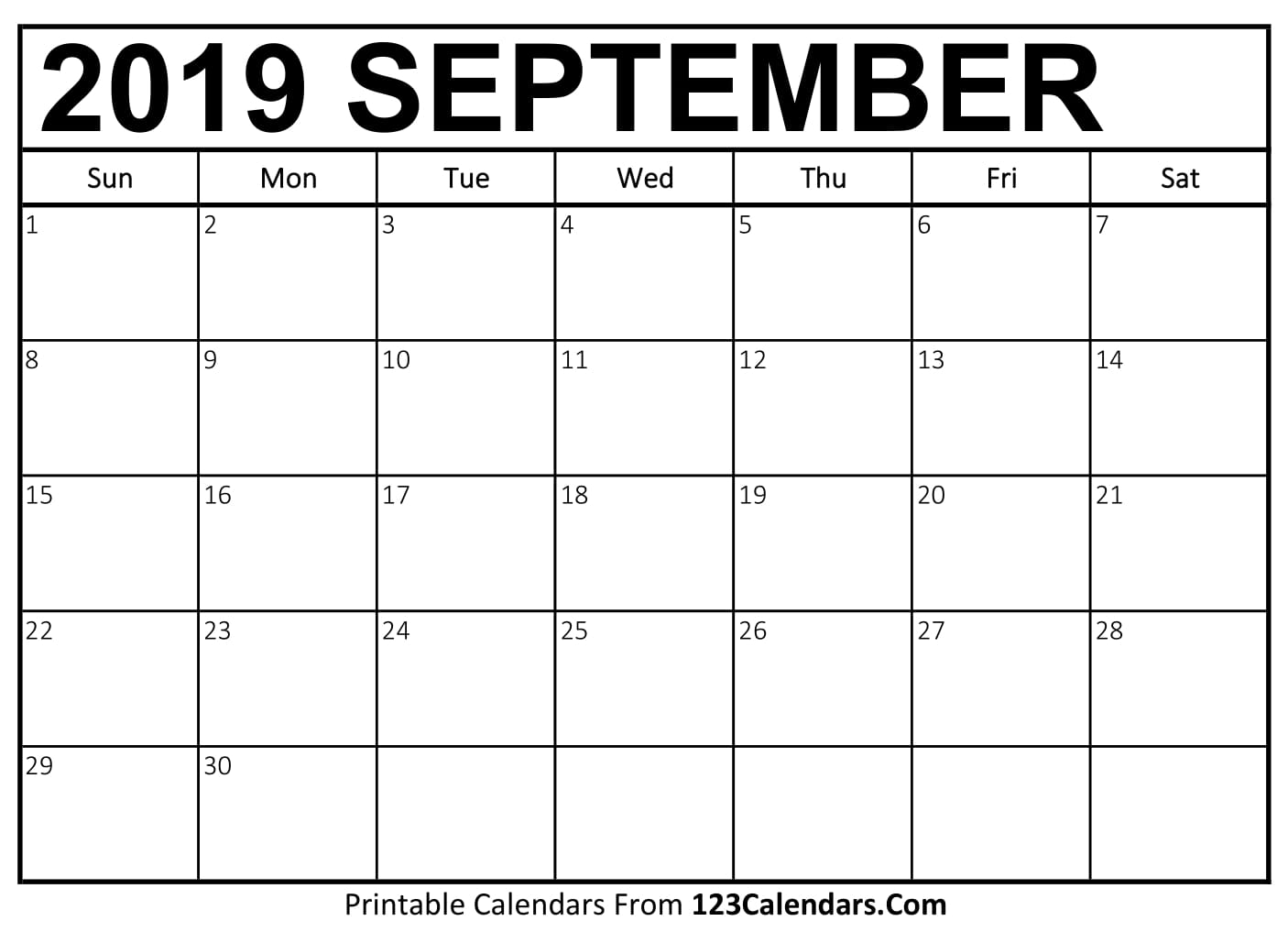 september 2018 calendar template