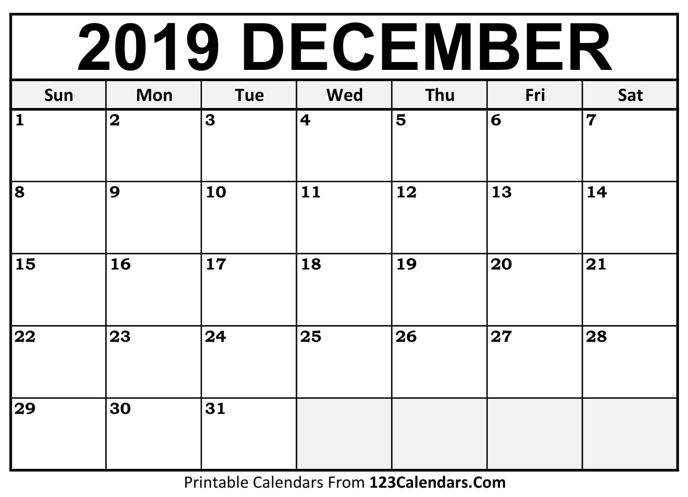 december-2019-calendar-blank-easily-printable-123calendars