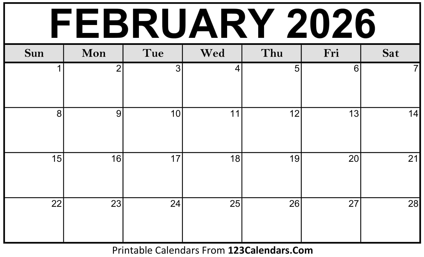 February 2026 Calendar