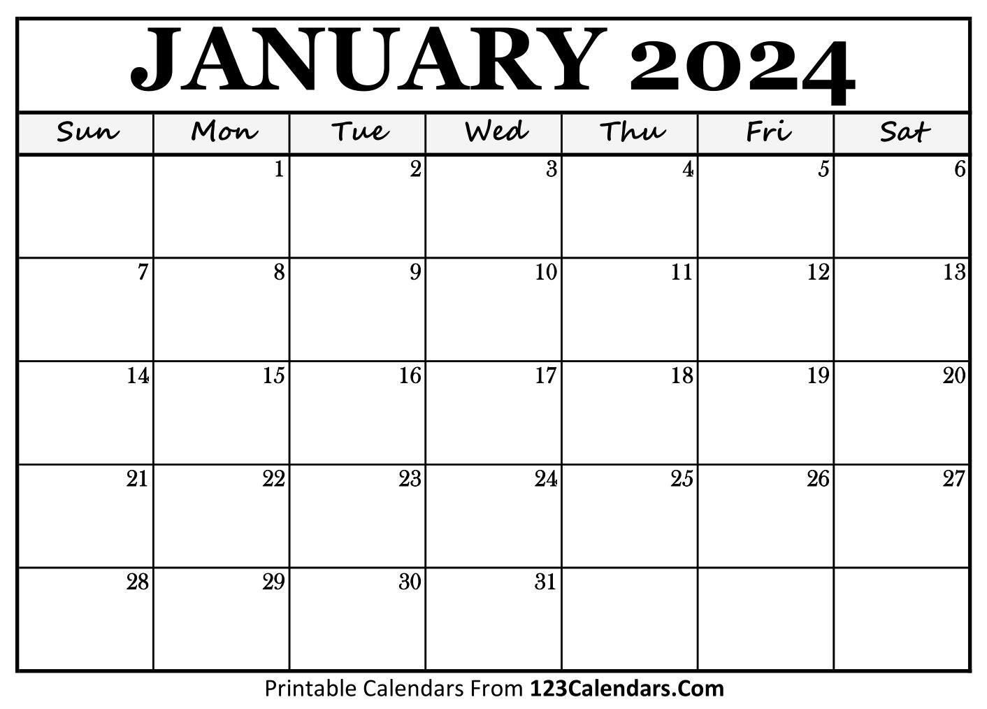 Why Printable Calendar 2024 January Blake Chickie