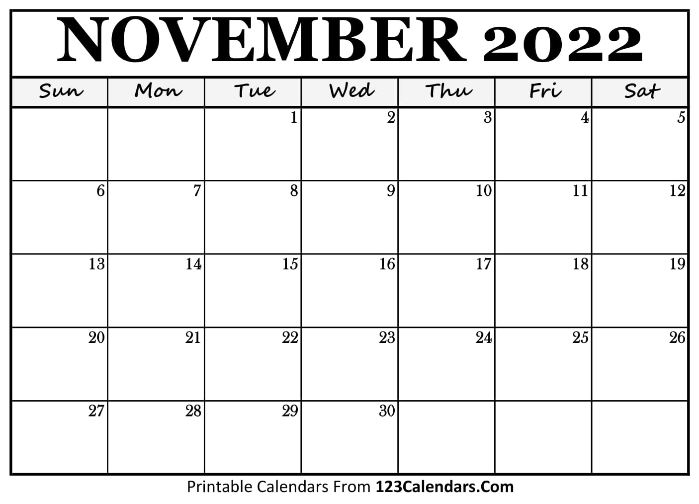 November 2022 Calendars 50 Free Printables Printabulls Free Printable 